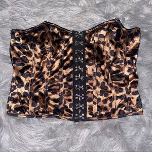 🤎🖤 FASHION NOVA , CHEETAH PRINT CORSET 🐆